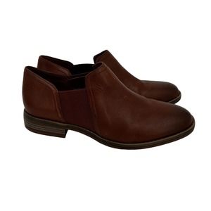 Clarks Camzin Fashion Boot Womens Size 8.5 M Brown Leather Ankle Chelsea